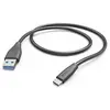 Hama Ladekabel, USB-A - USB-C, 1,5 m, Schwarz