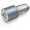 Hama 00125127, Auto, Zigarettenanzünder, Grau, Metallisch