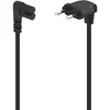 Hama Netzkabel, beidseitig gewinkelt, Euro-Stecker, Doppelnut/C7, 5 m,...