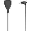 Hama Verlängerungskabel mit gewinkeltem Eurostecker, für innen, 3 m, S...