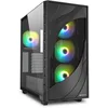 Sharkoon PC Gehäuse Rebel C80G RGB ATX schwarz