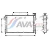 AVA COOLING SYSTEMS CR2117 Kühler Wasserkühler Motorkühler für CHRYSLE...