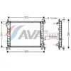 AVA COOLING SYSTEMS FD2263 Kühler Wasserkühler Motorkühler für FORD FO...