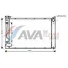 AVA COOLING SYSTEMS TO2343 Kühler Wasserkühler Motorkühler für LEXUS R...