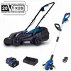 SCHEPPACH 20V IXES Set: Akku-Rasenmäher BC-MP320-X 32 cm + 2-in-1 Rase...