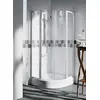 Kermi Viertelkreis Nova 2000 P48 1000x1850mm silber mattglanz Kerolan ...