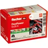 fischer DuoPower 5x25 S Dübel mit Schrauben 5 x 25 mm, 50 Stück