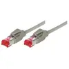 Tecline Patchkabel S/FTP, PiMF, Cat 6, grau, 7,5 m halogenfrei, mit Dr...