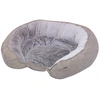 Ovales Komfortbett classic für Hunde Nobby Pet Napo Braun 97x76x21 cm
