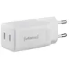 Intenso POWER ADAPTER 2XUSB-C GAN/7804012, Drinnen, AC, 20 V, Weiß