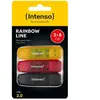 Intenso Rainbow Line 3x 8 GB - schwarz, gelb und rot