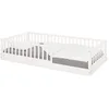 Pinolino® Jugendbett Bodenbett 'Evi', 90 x 200 cm, weiß lackiert
