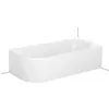 Bette, Badewanne, Lux Oval V Silhouette Baignoires d'angle, 2 inclinai...