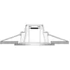 LED-Einbauleuchte Holstein IP65, 116° starr, weiß