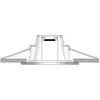 LED-Einbauleuchte Holstein IP65, 116° starr, stahl