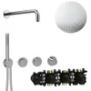 Herzbach MODUL7 PUSH-Thermostat-Set P-RB250 Wandarm Regenbrause Ø250mm...