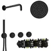 Herzbach MODUL7 PUSH-Thermostat-Set P-RB250 Wandarm Regenbrause Ø250mm...