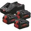 Bosch 0615A5004Y Ladegerät mit Akku 3x8Ah 18V Li-Ion