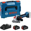 Bosch Gwx 18v-8 (125 Mm) + 2 Bat 4.0+ Lboxx Winkelschleifer