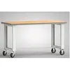 NORDWEST KLW, Werkbank + Arbeitsbock, Werkbank B1500xT700xH840mm Buche...