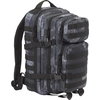 Brandit US Cooper M Rucksack, schwarz/grau, Einheitsgröße
