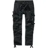 Schmal geschnittene Cargohose Brandit Pure Schwarz XL