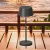 LED-Akku-Tischlampe Sienna Pro, sandgrau, 24 cm, Metall IP54