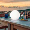 LED-Solar-Außenleuchte Dabus, Ø 30 cm, Kugel, weiß, Acryl