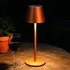 LED-Akku-Tischleuchte Viletto, rostfarben, Höhe 36 cm, IP54