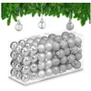 relaxdays Weihnachtsbaumkugel Weihnachtskugeln im 96er Set (96 St), si...