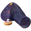 relaxdays Spielzelt Pop Up Spielzelt Weltraum (2-tlg)