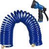 Relaxdays Spiralschlauch Wasser, bis 10 m ausziehbar, flexibler Garten...