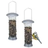 relaxdays Vogelhaus Vogelfutterspender 2er Set zum Aufhängen