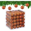 Relaxdays, Christbaumschmuck, - Weihnachtskugeln im 100er Set, Orange/...