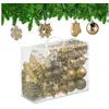 relaxdays Weihnachtsbaumkugel Weihnachtskugeln im 100er Set (100 St), ...