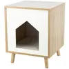 Trixie Höhle Isa, Holzoptik Grau (Katze), Hundebett + Katzenbett