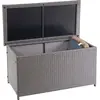 Mendler Poly-Rattan Kissenbox HWC-D88, Gartentruhe Auflagenbox Truhe -...