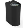 Außenwandleuchte - 9,4W, 800lm, IP44, LED, warmweiß, schwarz