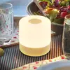 LED-Akku-Tischleuchte Cita Holzoptik, USB-C, 2.700 K, Dimmer