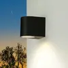 Licht-Erlebnisse Moderne Wandlampe Schwarz IP44 Downlight Außen Garten...