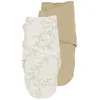 Meyco Baby Pucksack Branches Sand (100% Baumwolle, 2 tlg), 0-3 maanden...