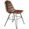 Mobel SIT Rattanstuhl Elche aus Natur-Rattan mit Fischgräten-Optik, Fi...