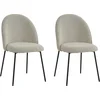Mobel SIT Polsterstuhl Empoli 2er-Set mit Bouclé-Bezug und abgerundete...
