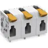Wago Leiterplattenklemme mit Hebel, Elektronikkabel + Stecker, Grau