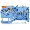 Wago Durchgangsklemme 5.20 mm Push-, Elektronikzubehör + Gehäuse, Blau