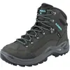 LOWA Renegade GTX Mid Ws Wide asphalt/türkis - Größe: UK 5,5