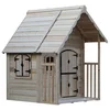 HOME DELUXE Spielhaus aus Holz KIMI - 120 x 130 x 140 cm, mit Terrasse...