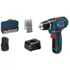Akku-Bohrschrauber GSR 12V-15, 2 x Akku GBA 12V 2.0Ah, Bit-Set 25-tlg