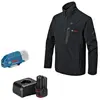 Beheizbare Jacke GHJ 12+18V XA L, 1 x Akku GBA 12V 2.0Ah, Ladegerät