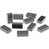 10x Lego Bau Stein 2x4x1 neu-dunkel grau Basic Star Wars 4211085 15589...
